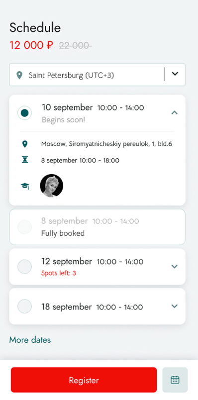 Course sidebar variant